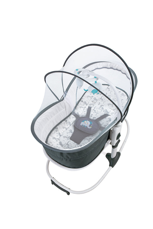 Mastela 6in1 Multi-Function Rocker & Bassinet  Teal (Birth to 36 Months) - Distressed Box