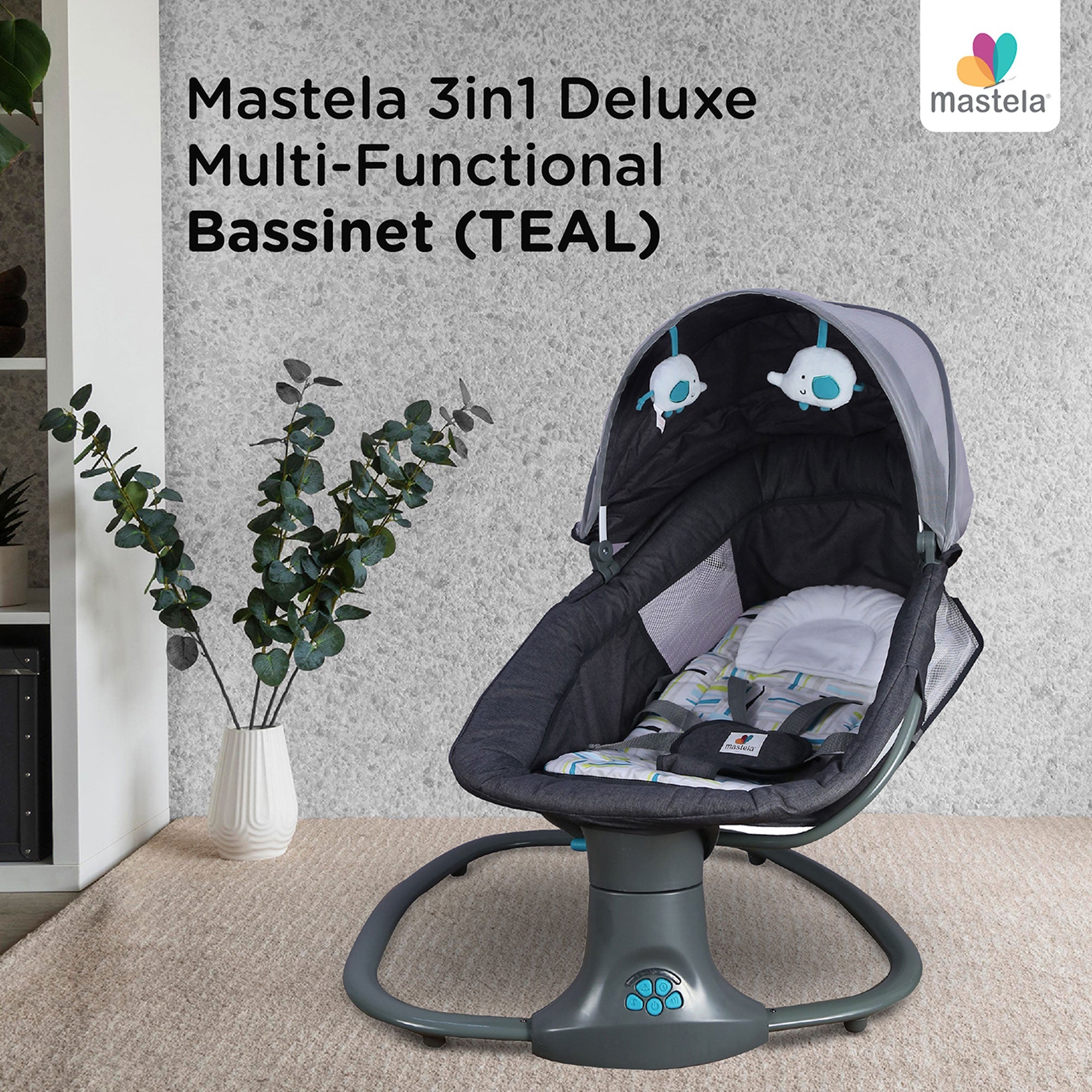 Mastela Deluxe Multi-Function Swing (3 to 36 Months) - Distressed Box
