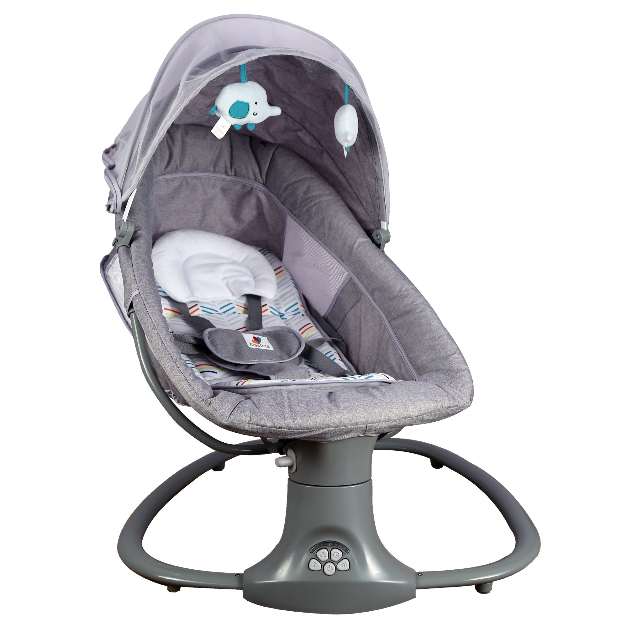 Mastela Deluxe Multi-Function Swing || Fashion-Grey || 3months to 36months - Toys4All.in