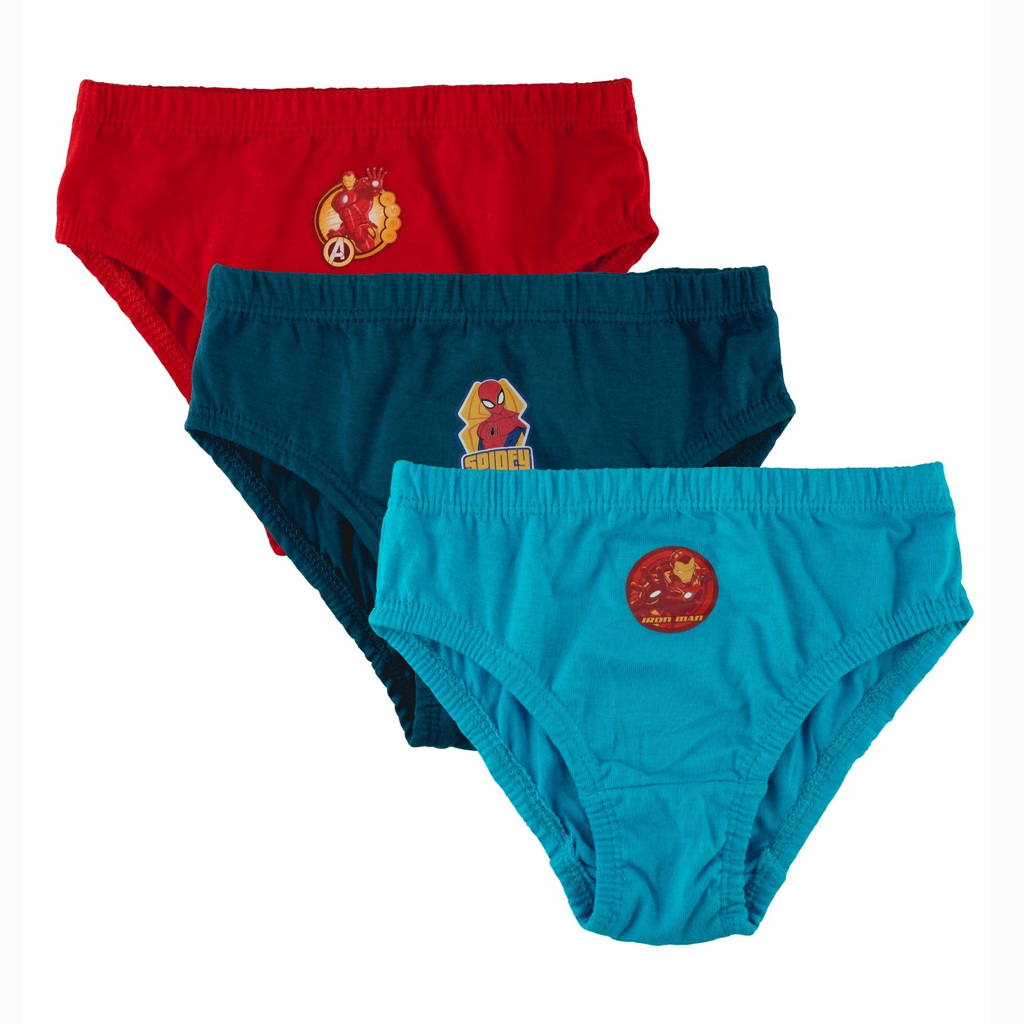 Nuluv Boys Iron Man Printed Brief Underwear Innerwear || Pack of 3 || 1-9 Years - Toys4All.in