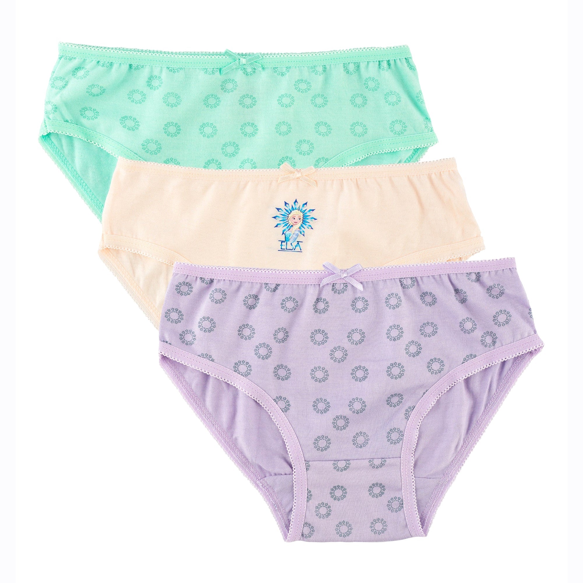 Nuluv Girls Frozen Printed Brief Underwear Innerwear (Multicolor, Pack of 3) - Toys4All.in