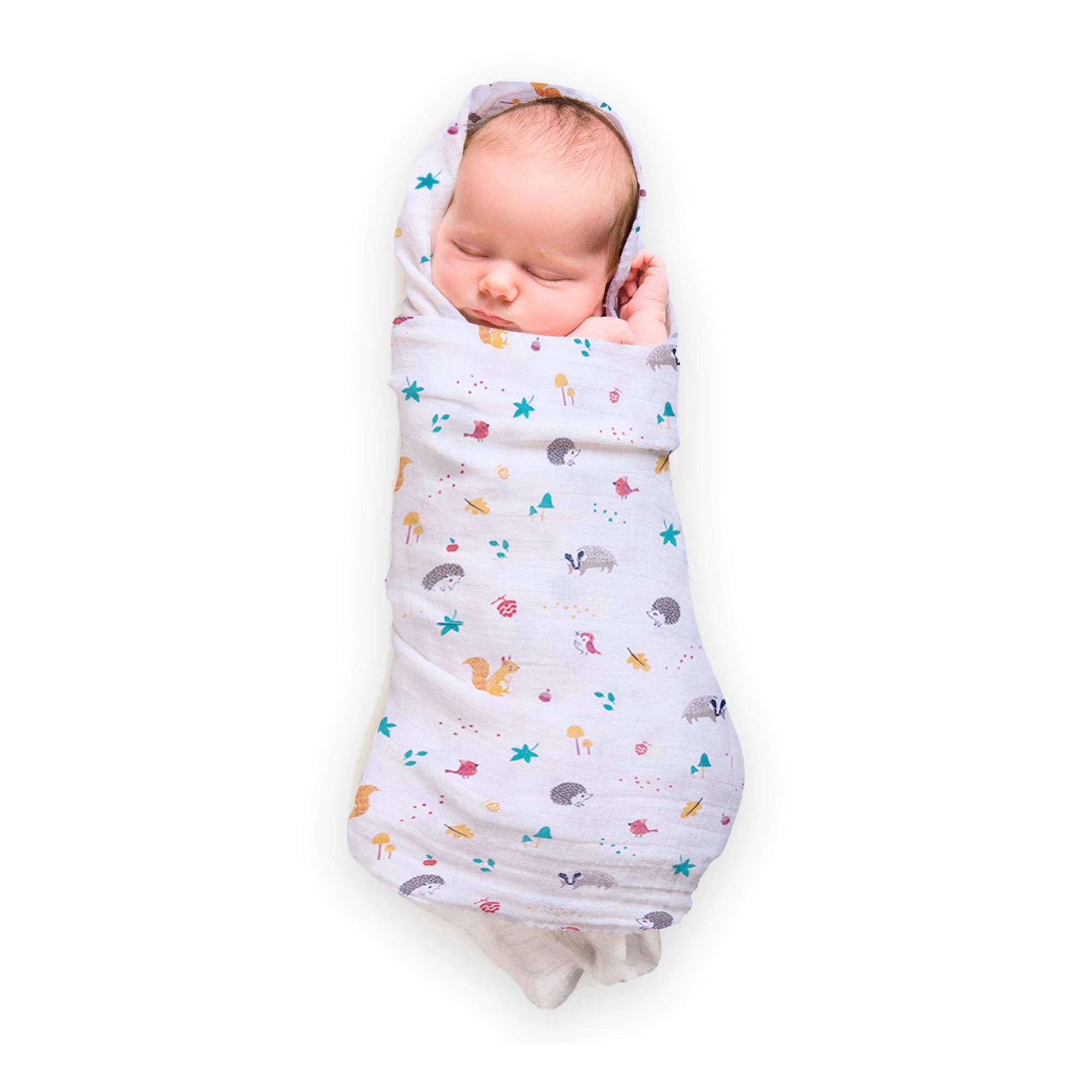 Nuluv Yellow Squirrel Swaddle Wrap 0-6 months (Pack of 2) - Toys4All.in