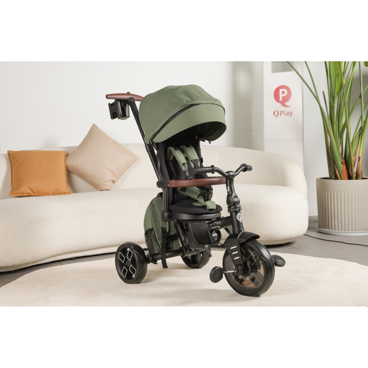 Qplay Stroller Comfo Max 7in1 Grey 10 to 72 Months