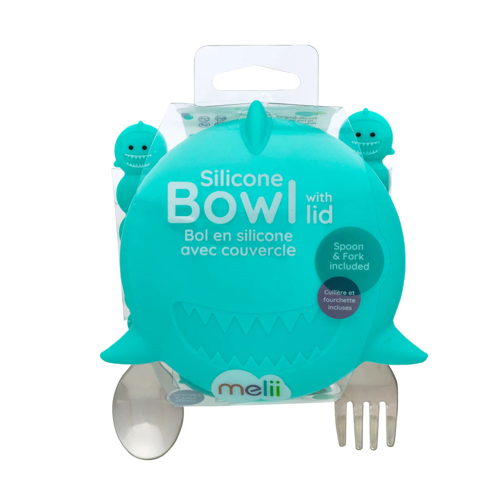 Melii Silicone Bowl with Lid &amp; Utensils - 12 to 36 Months