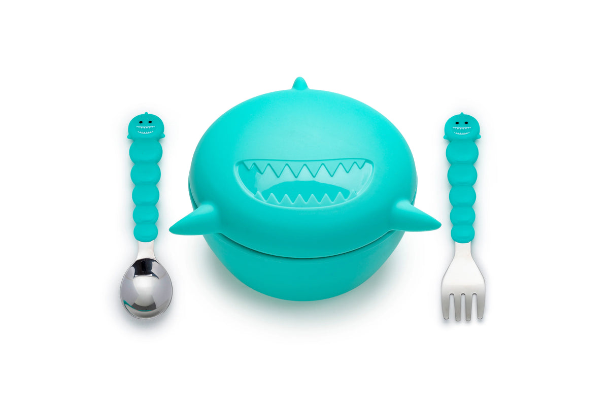 Melii Silicone Bowl with Lid &amp; Utensils - 12 to 36 Months