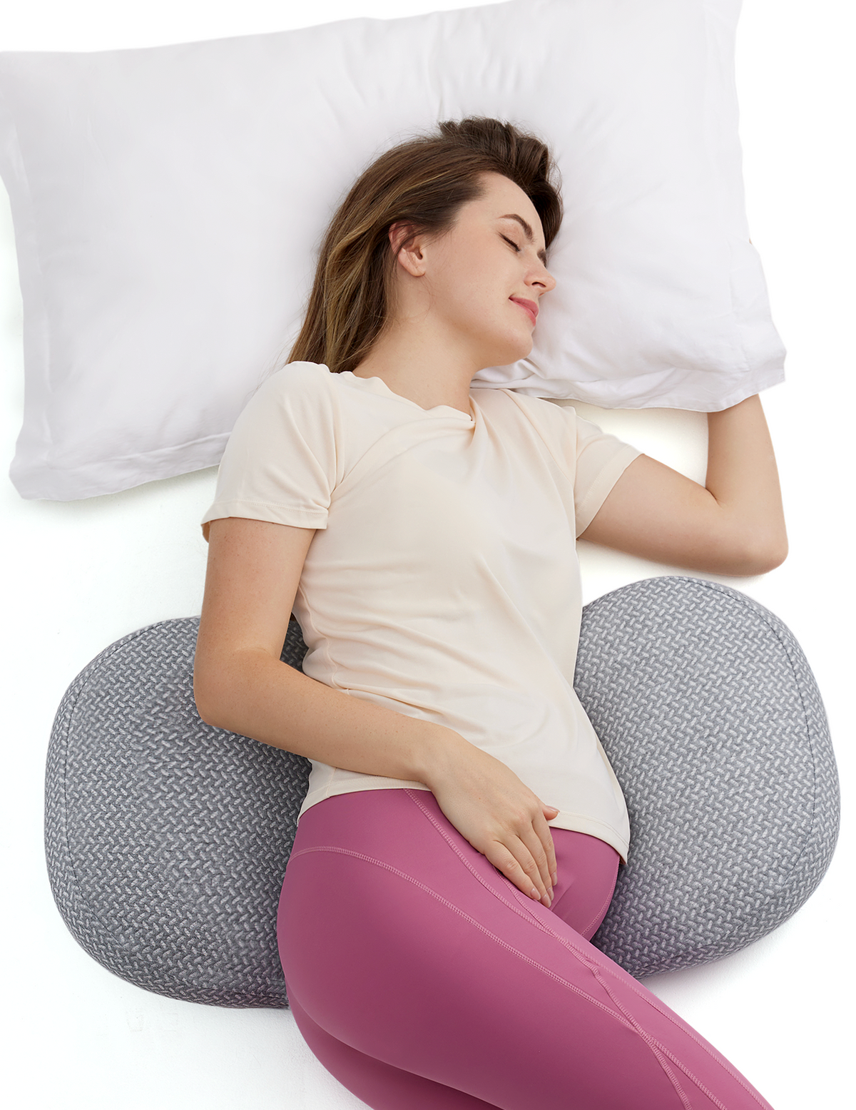 Momcozy Maternity Accessory Portable Maternity Pillow Grey