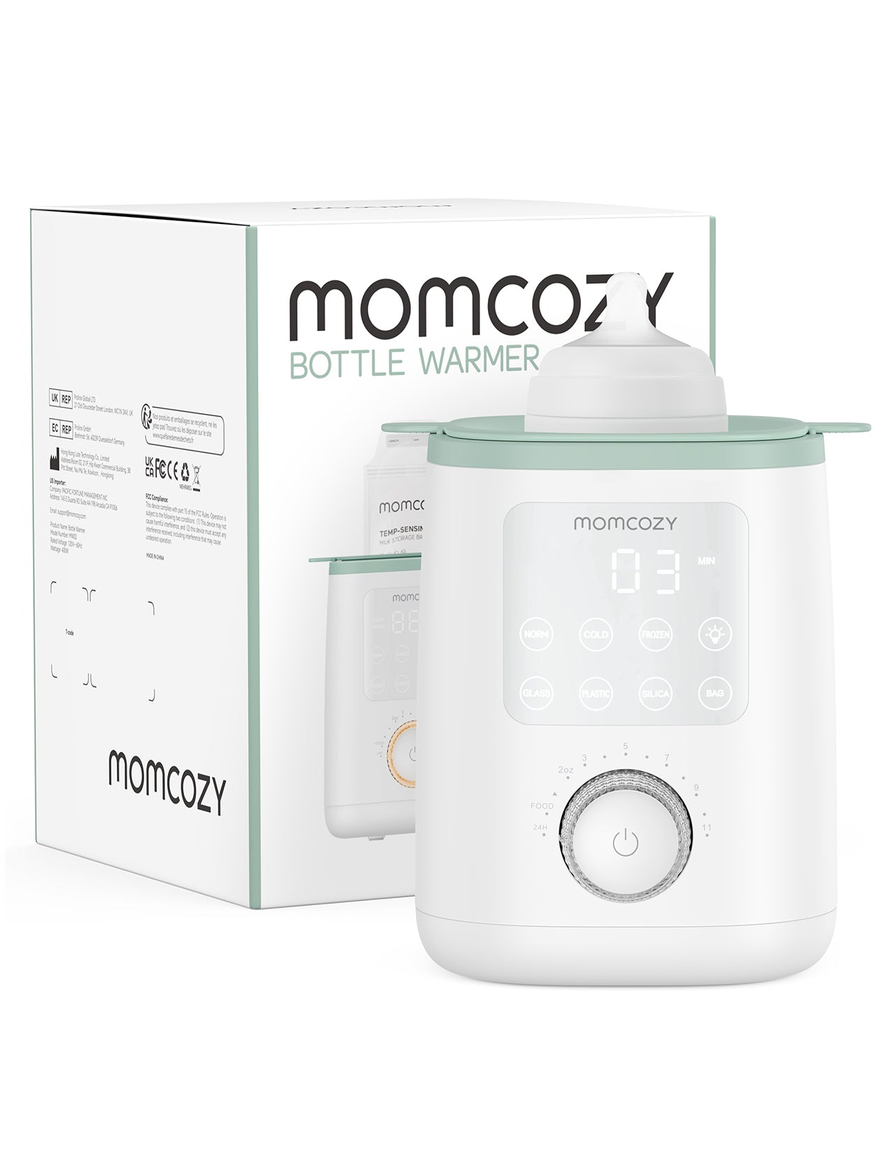Momcozy Sterilizers & Warmer Baby Bottle Warmer White