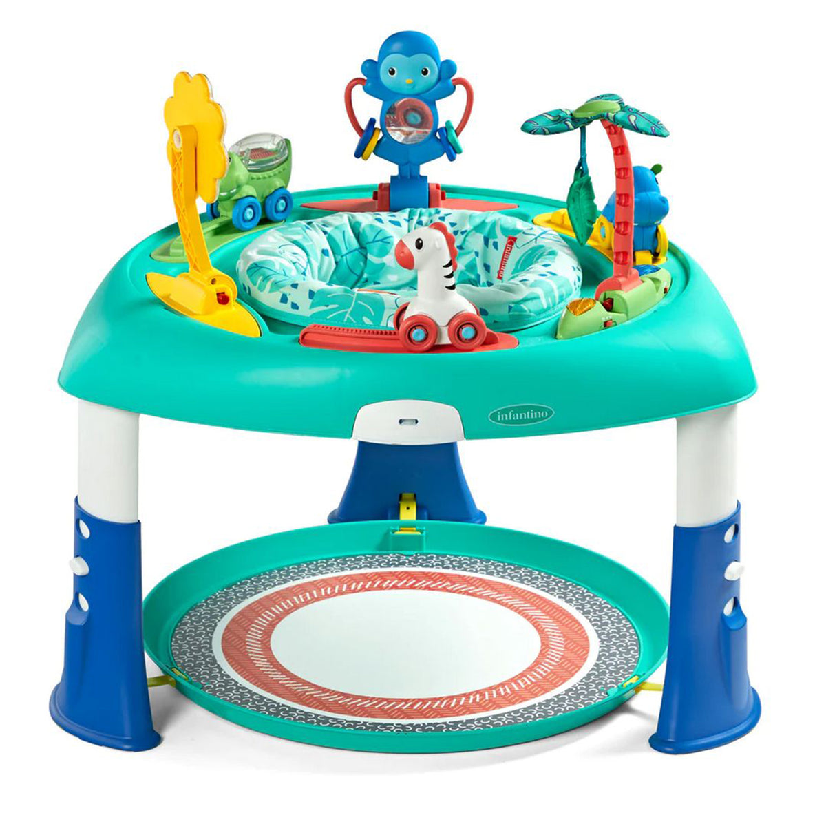 Infantino 2-in-1 Sit Spin and Stand Entertainer and Activity Table - Multicolor - 4 months to 5 Years