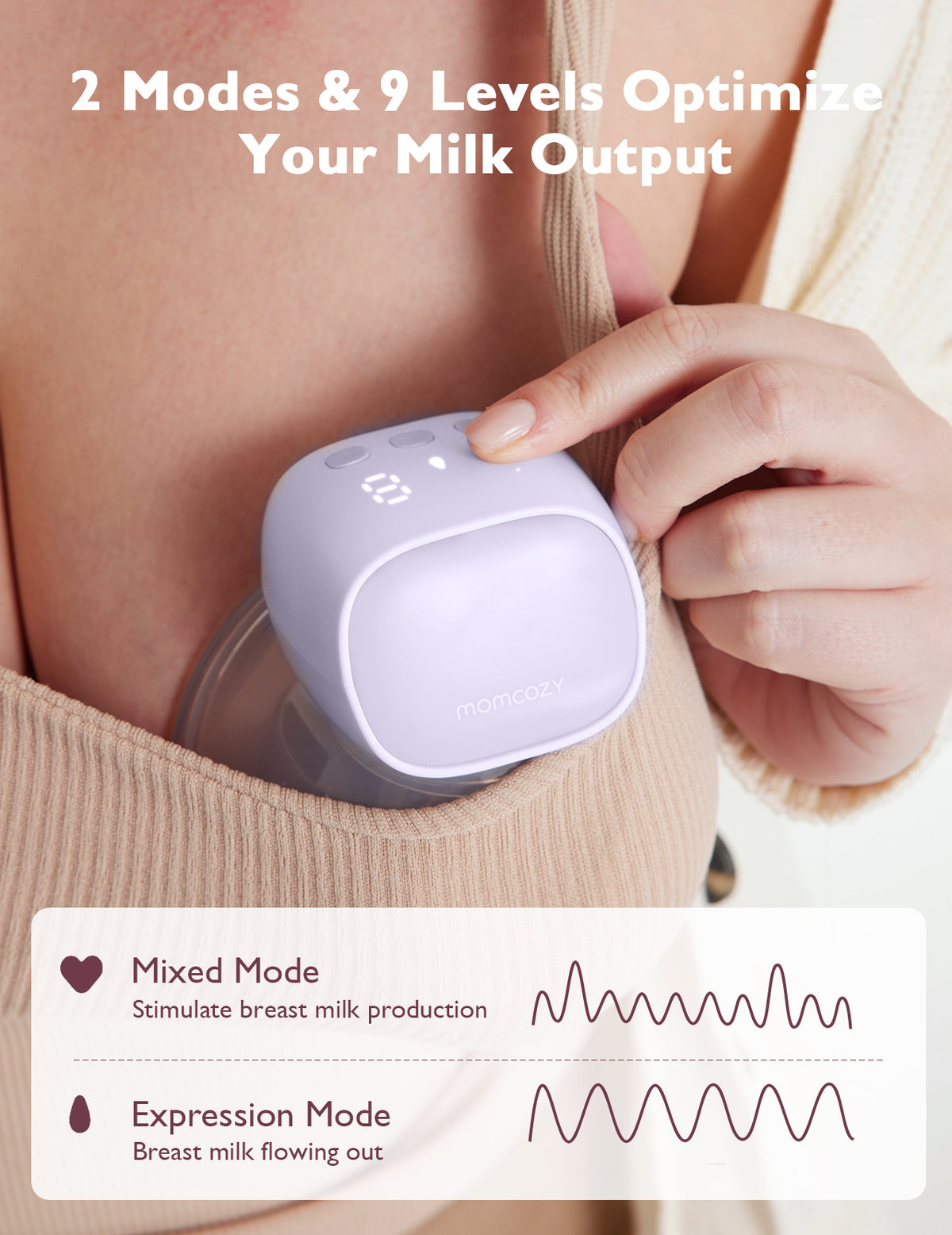 Momcozy Breast Pump S9 Pro Double Grey