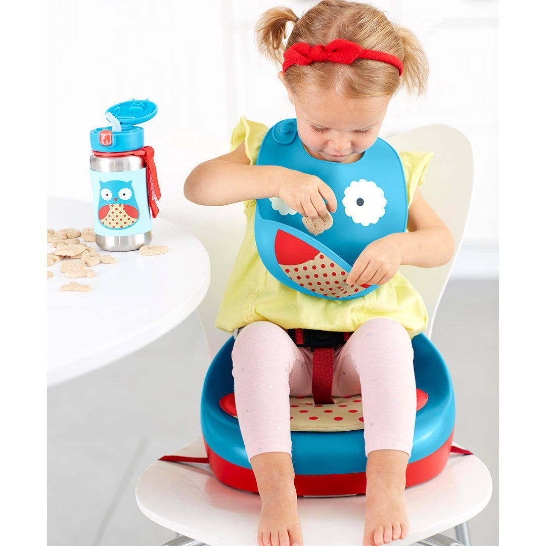 Skip Hop Zoo Fold &amp; Go Silicone Bib 6months to 36months