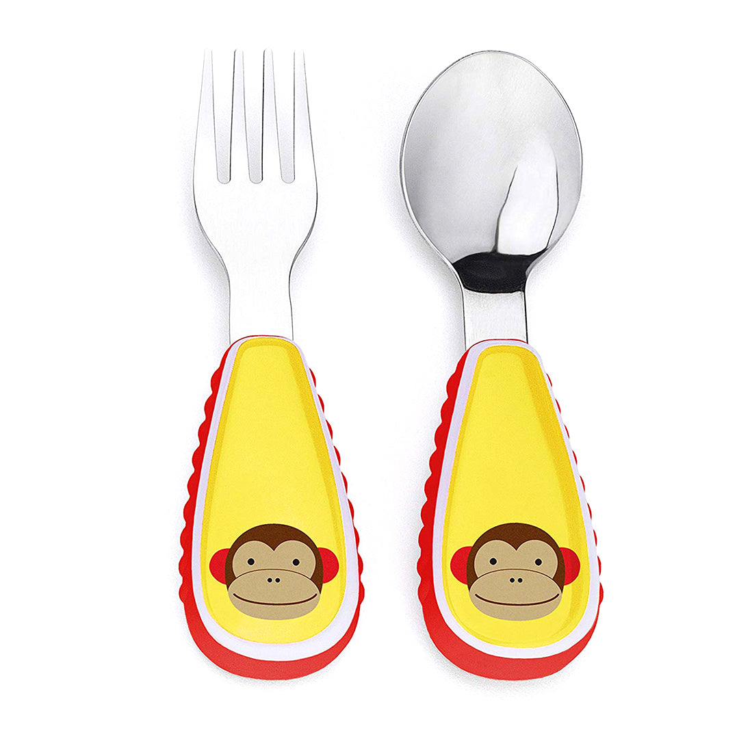 Skip Hop Zoo Utensils Fork &amp; Spoon 3Months to 36Months