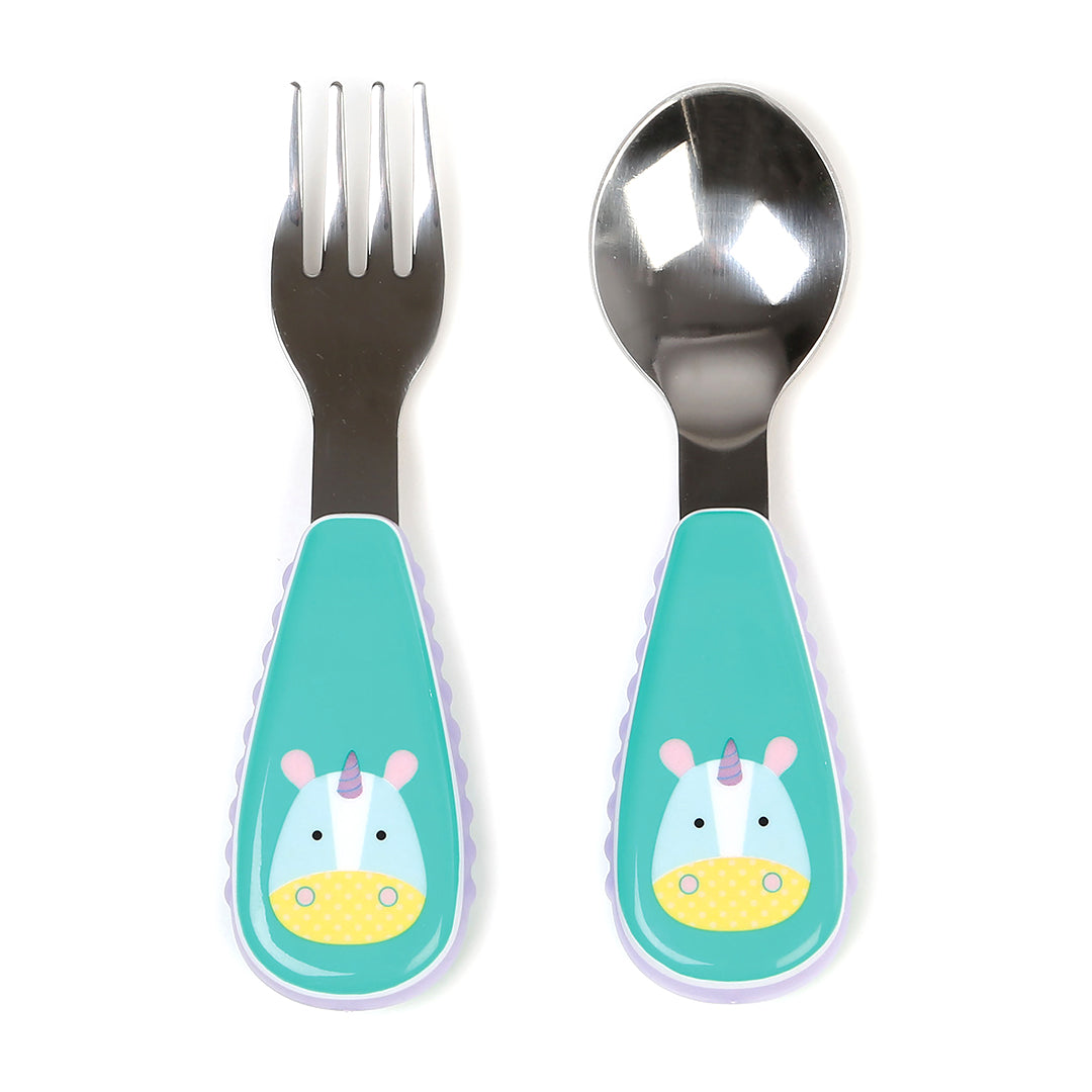 Skip Hop Zoo Utensils Fork &amp; Spoon 3Months to 36Months