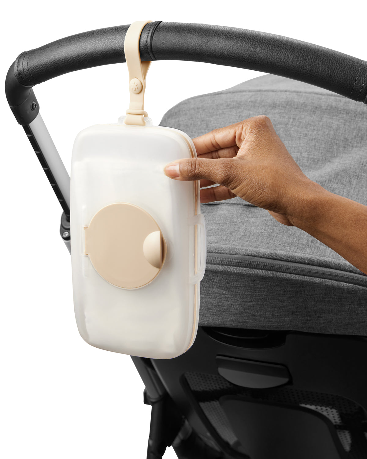 Skip Hop Grab &amp; Go Snug Seal Wipes Case Oat Birth+ to 24M