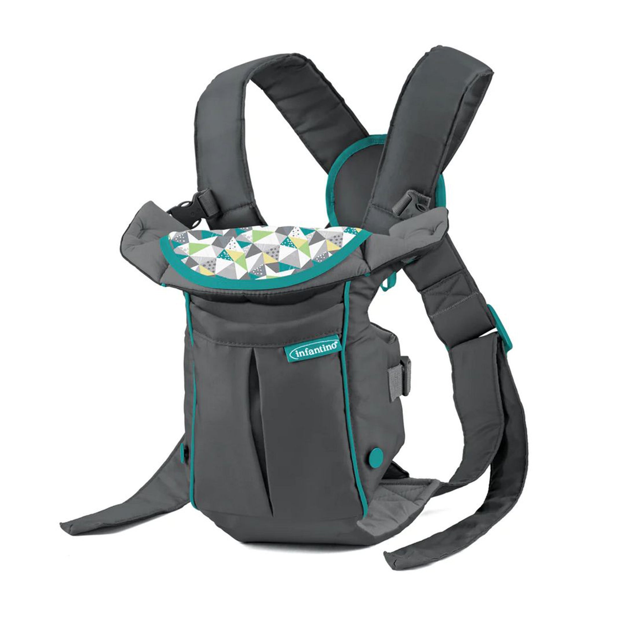Infantino Swift Classic Carrier With Pocket - Grey - Birth to 12 Months