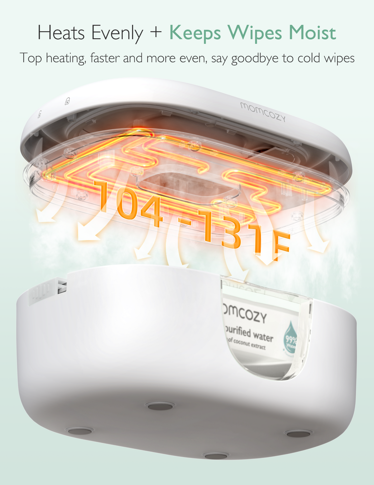 Momcozy Health Care Baby Wipe Warmer White