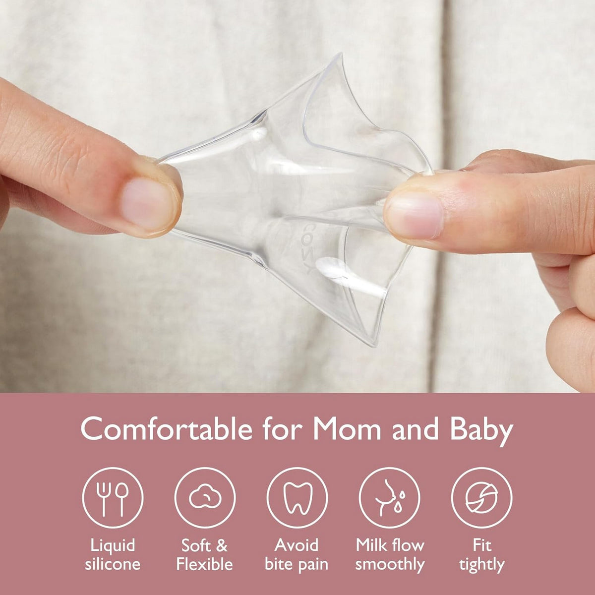 Momcozy Breastfeeding Access Nipple Shields-20mm Transparent