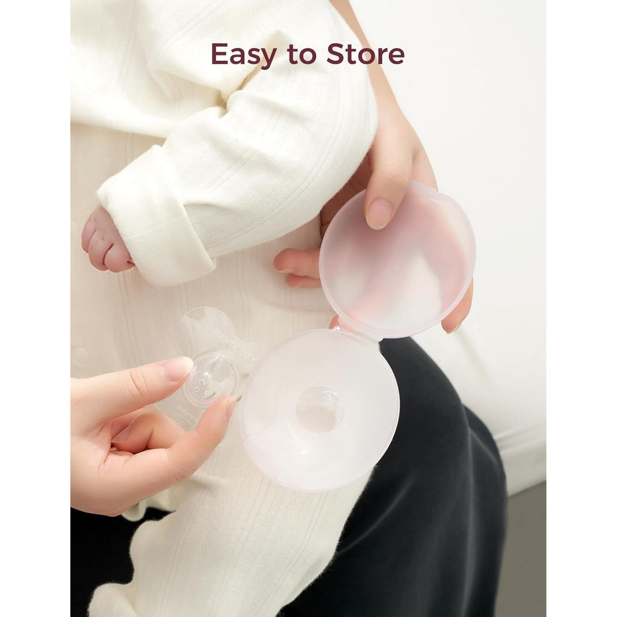 Momcozy Breastfeeding Access Nipple Shields-24mm Transparent
