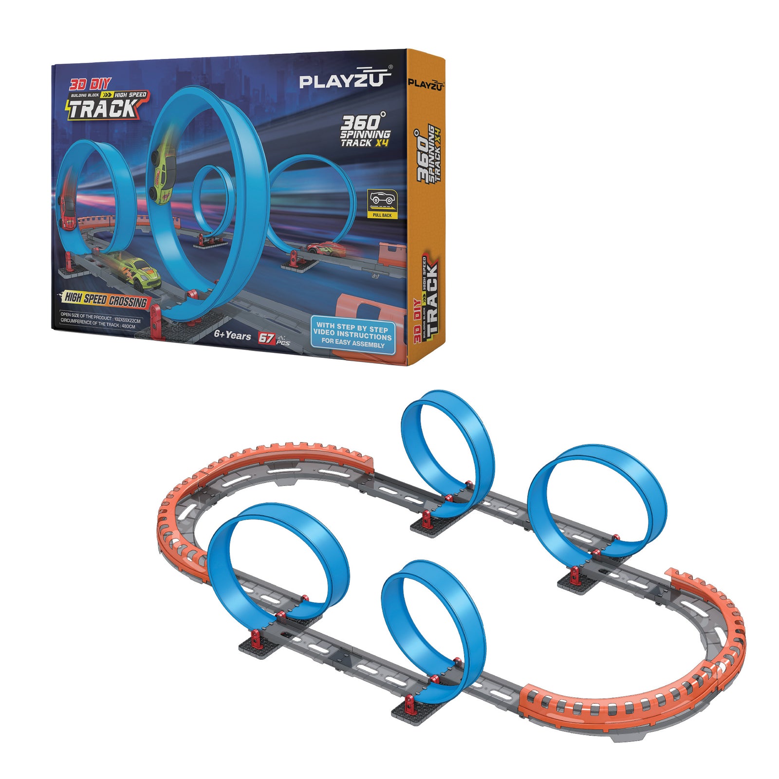 Playzu High Speed Pull Back -4A 6+Years