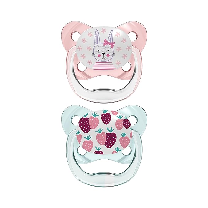 Dr. Brown's Pacifier Prevent Butterfly Soother - Stage 1 Pink (Pack of 2) (Birth to 6 Months)