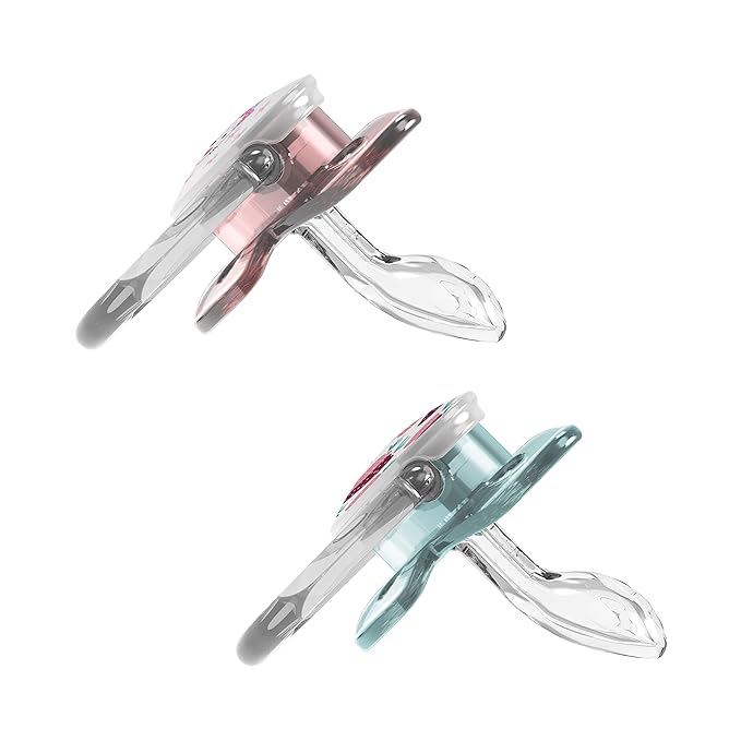 Dr. Brown&#39;s Pacifier Prevent Butterfly Soother - Stage 1 Pink (Pack of 2) (Birth to 6 Months)