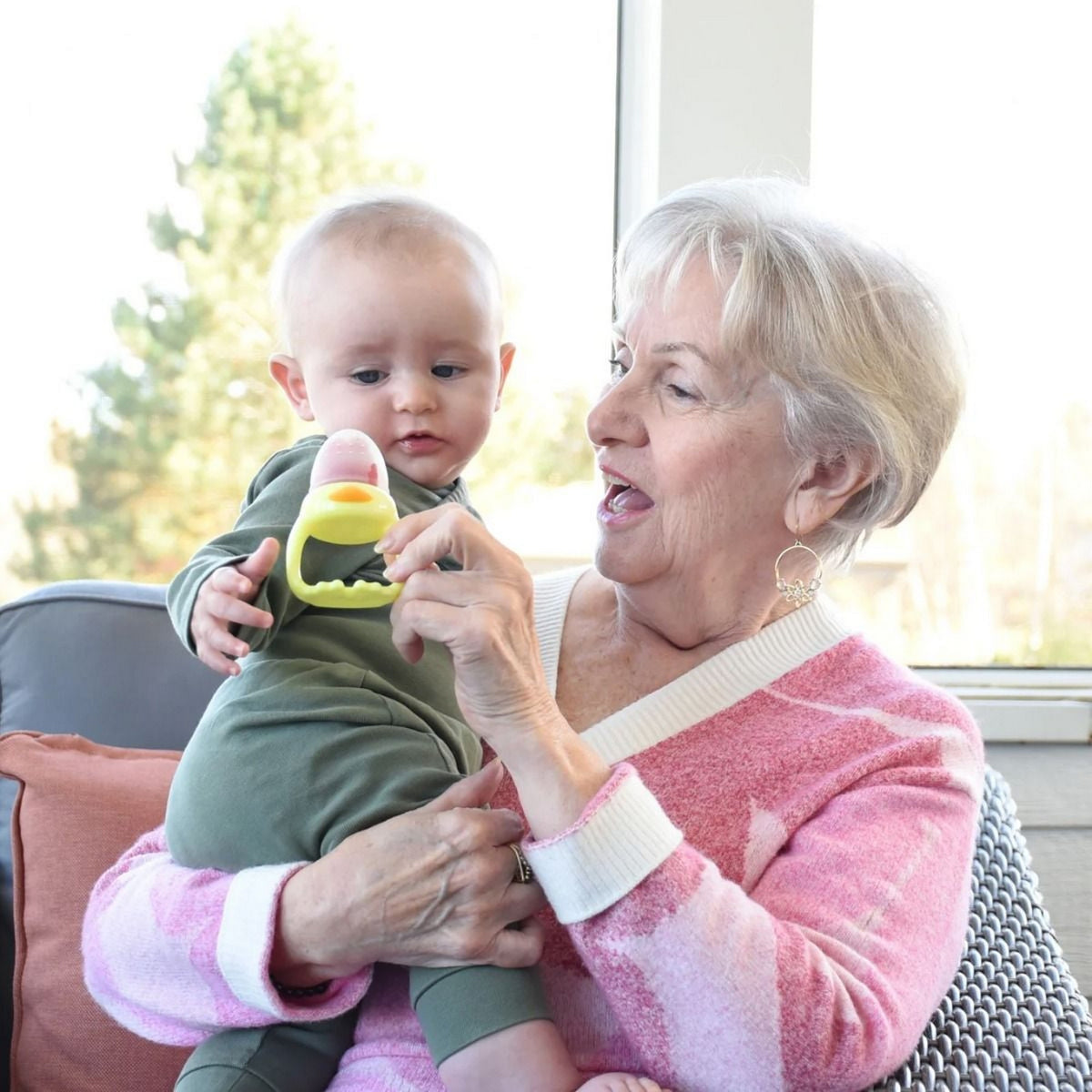 Melii Fresh Feeder - 2 Pack White &amp; Yellow - 6 to 24 Months