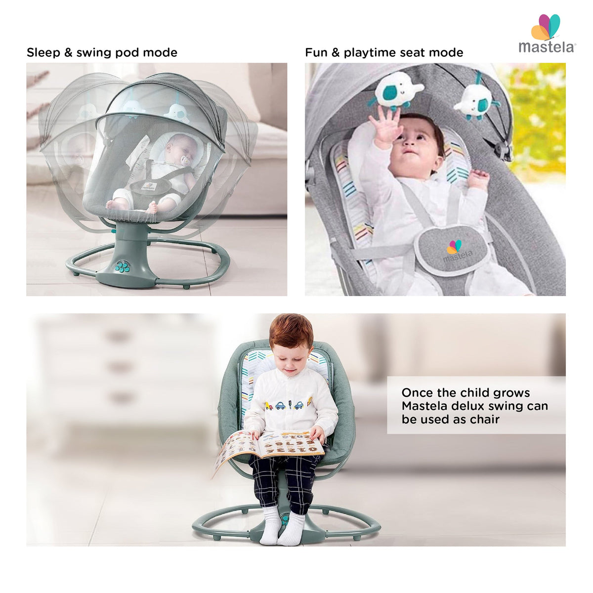 Mastela Deluxe Multi-Function Swing (3 to 36 Months) - Open Box