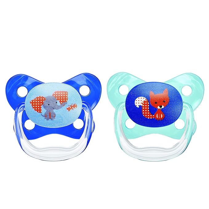 Dr. Brown&#39;s Pacifier Prevent Butterfly Soother - Stage 1 Pink (Pack of 2) (Birth to 6 Months)
