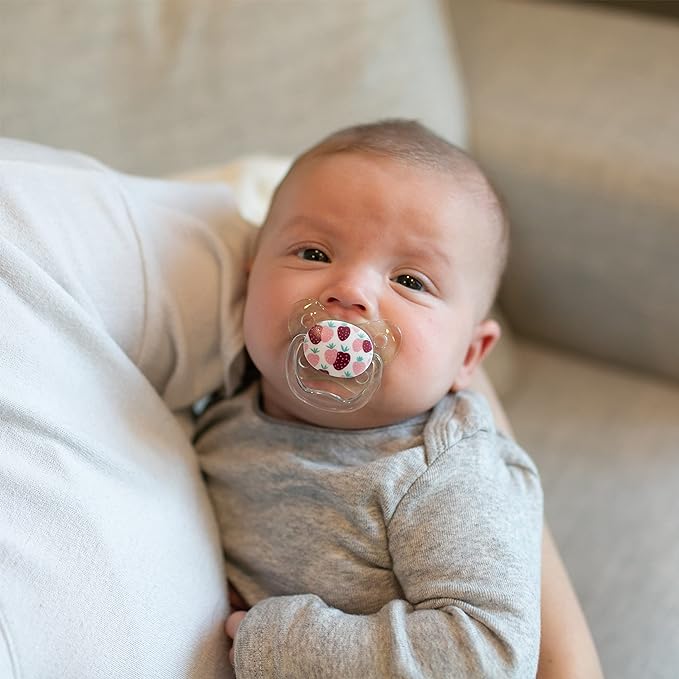 Dr. Brown&#39;s Pacifier Prevent Butterfly Soother - Stage 1 Pink (Pack of 2) (Birth to 6 Months)