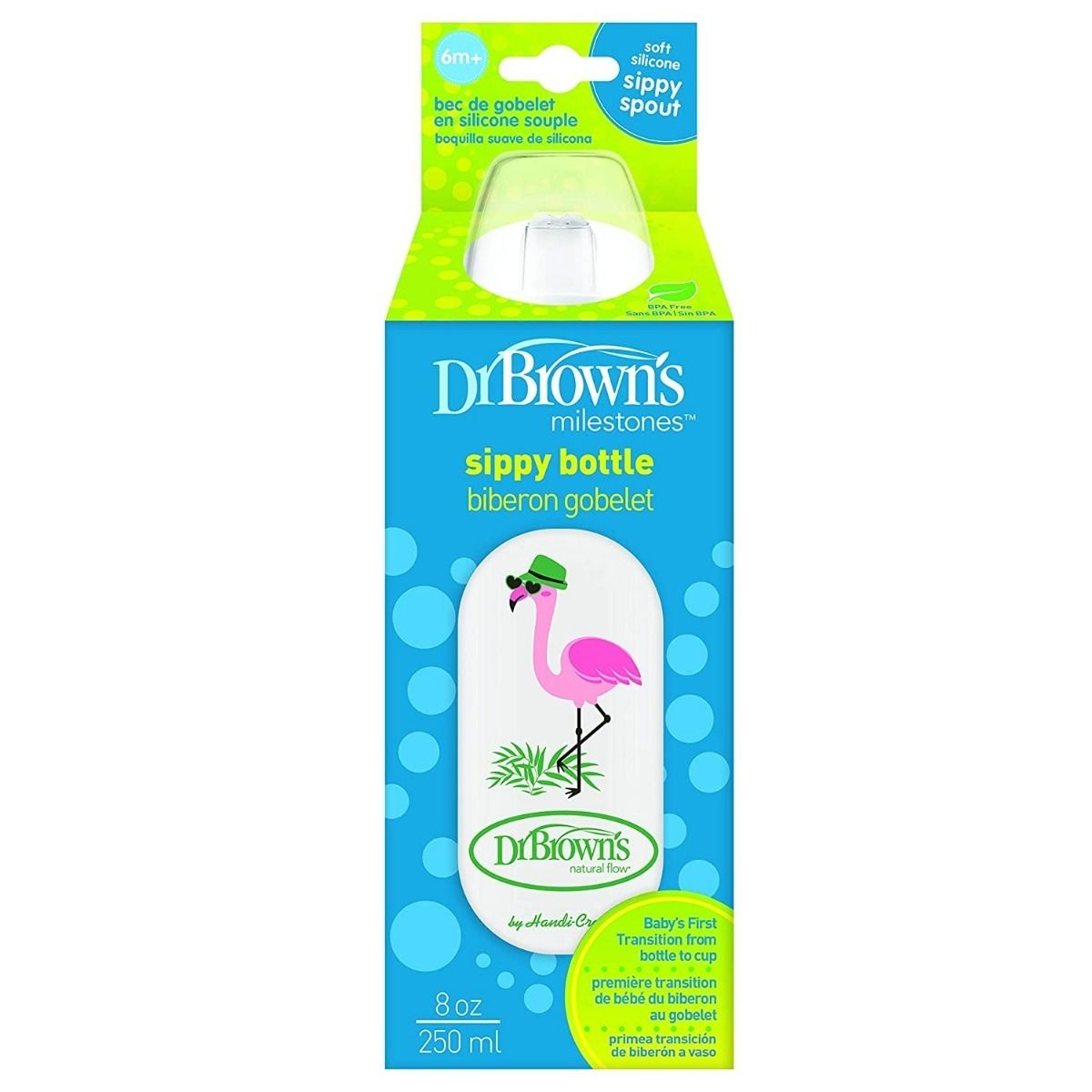 Dr.Brown&#39;s Narrow Sippy Spout Bottle (6 to 24 Months) - Open Box
