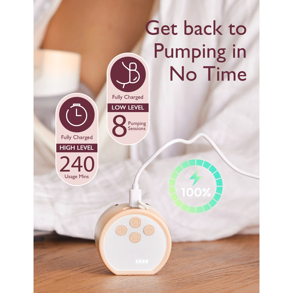 Momcozy Breast Pump S12 Pro Single White