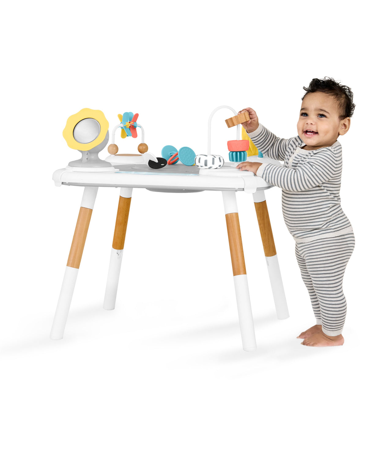 Skip Hop Discoverosity Montessori-Inspired 3-Stage Activity Center &amp; Play Table White 4M to 48M