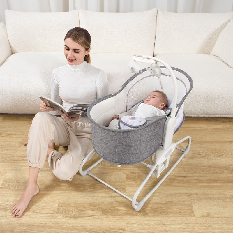 Mastela 4in1 Swing &amp; Bassinet (Birth to 36 Months) Distressed Box