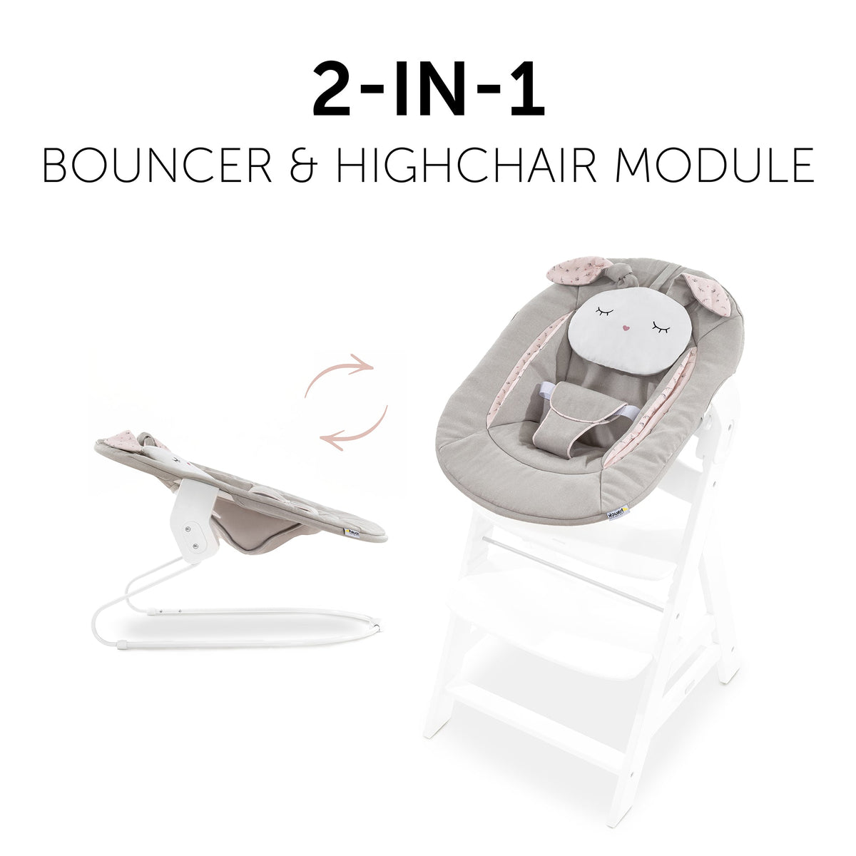 Hauck Alpha Bouncer 2in1 Rocker &amp; Bouncer Birth to 6 months - Open Box