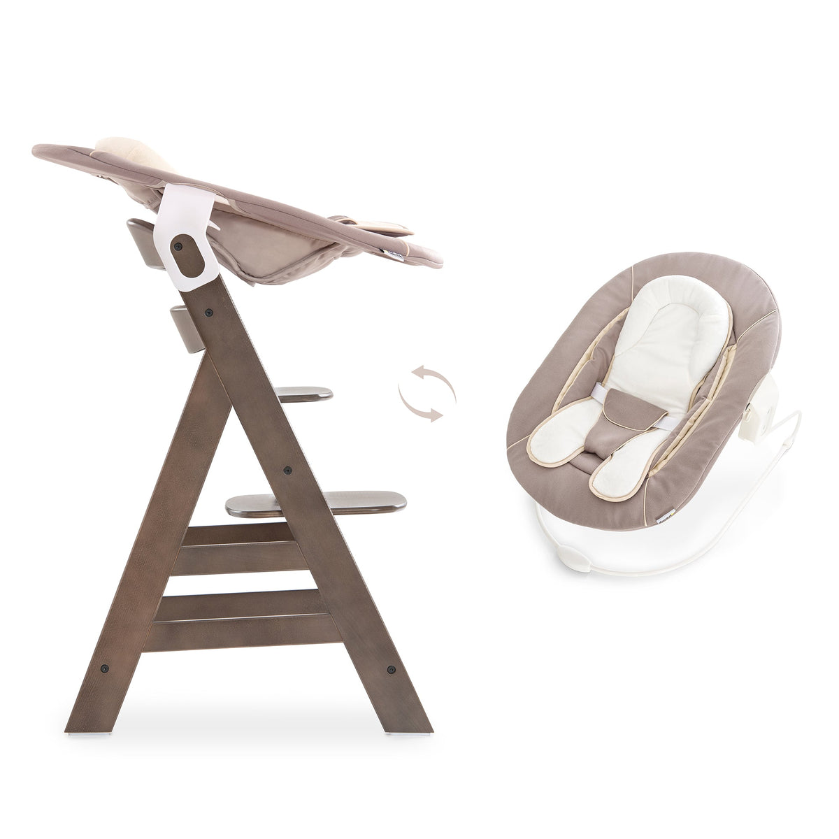 Hauck Alpha Bouncer 2in1 Rocker &amp; Bouncer Birth to 9M - Open Box