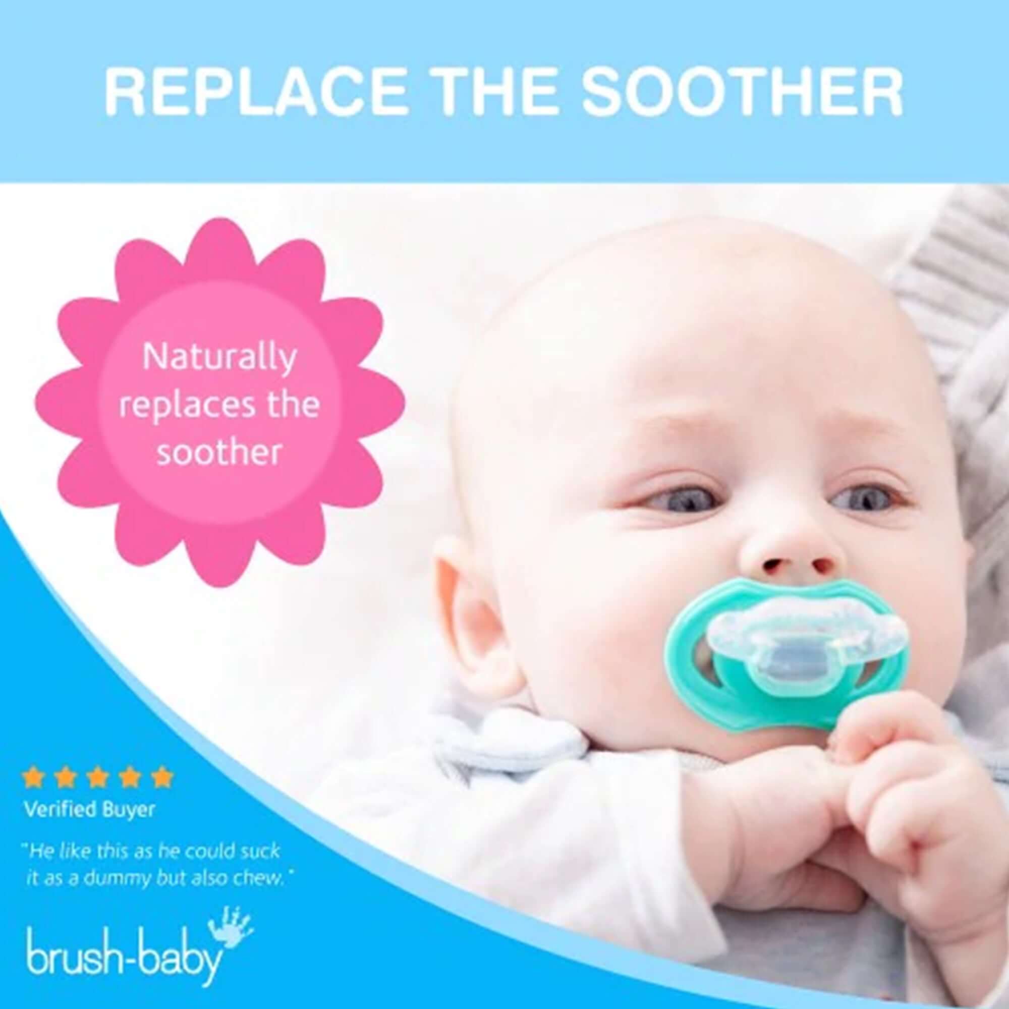 Brush Baby Front Ease Teether & Rattle || 3months To 1years - Toys4All.in