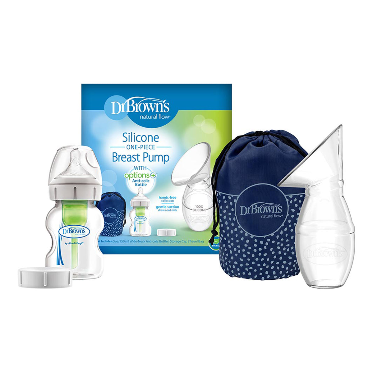 Dr. Brown&#39;s Silicone One-Piece Breast Pump - Open Box