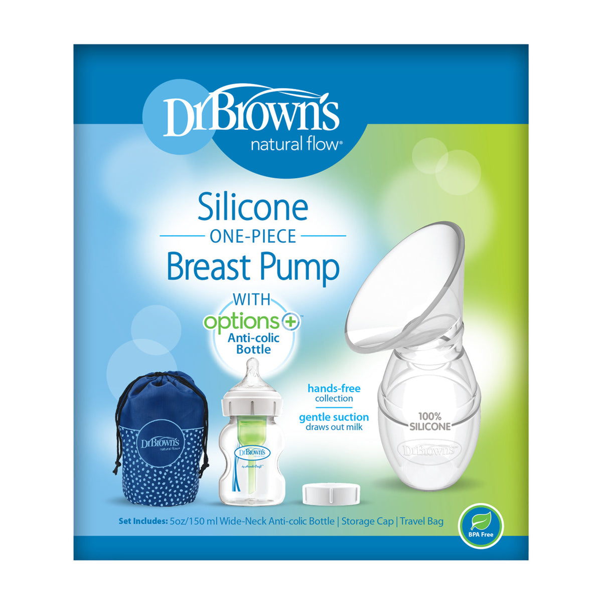 Dr. Brown&#39;s Silicone One-Piece Breast Pump - Open Box