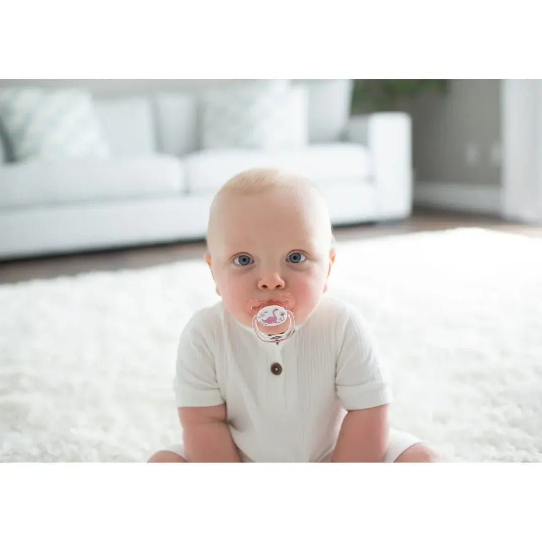 Dr. Brown&#39;s Prevent Glow In The Dark Butterfly Shield Soother - Stage 2 (6 to 18 Months) Pink Open Box