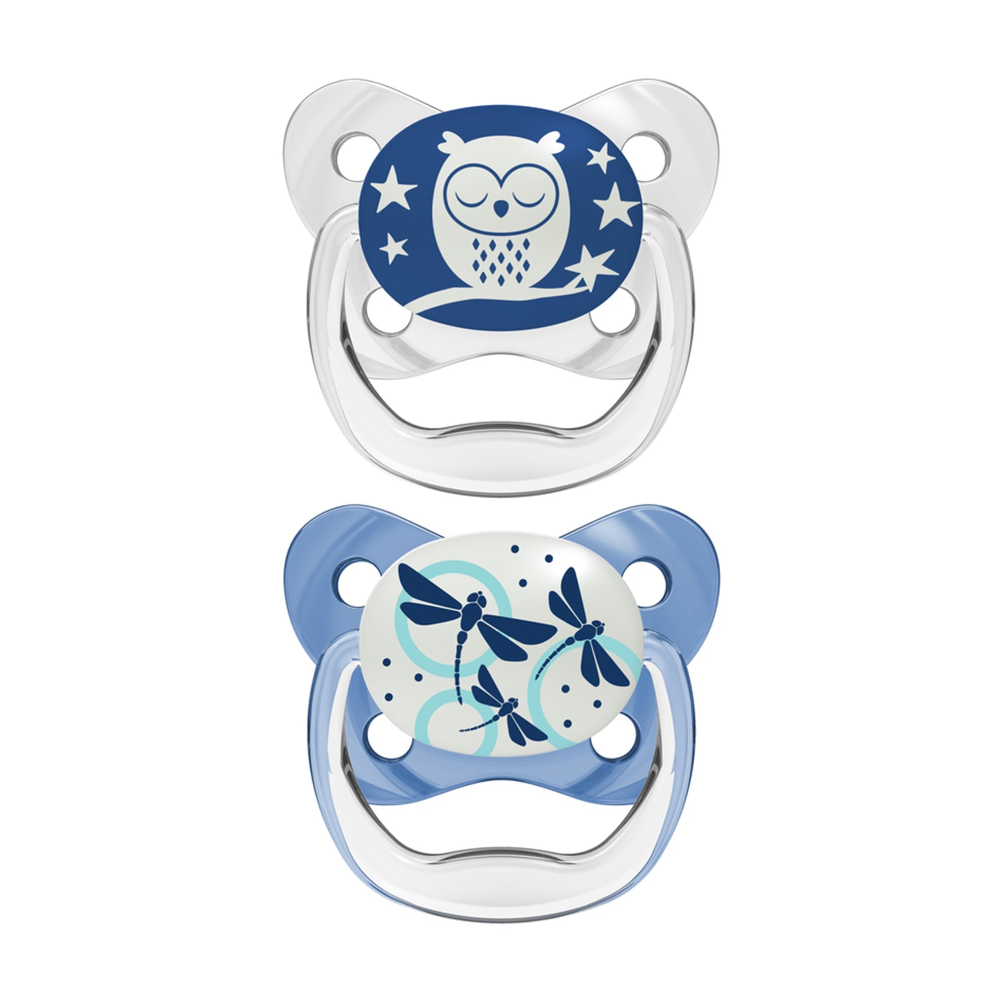 Dr. Brown Blue PreVent Glow in the Dark Butterfly Shield Soother || Stage-1 || Birth+ to 6months - Toys4All.in