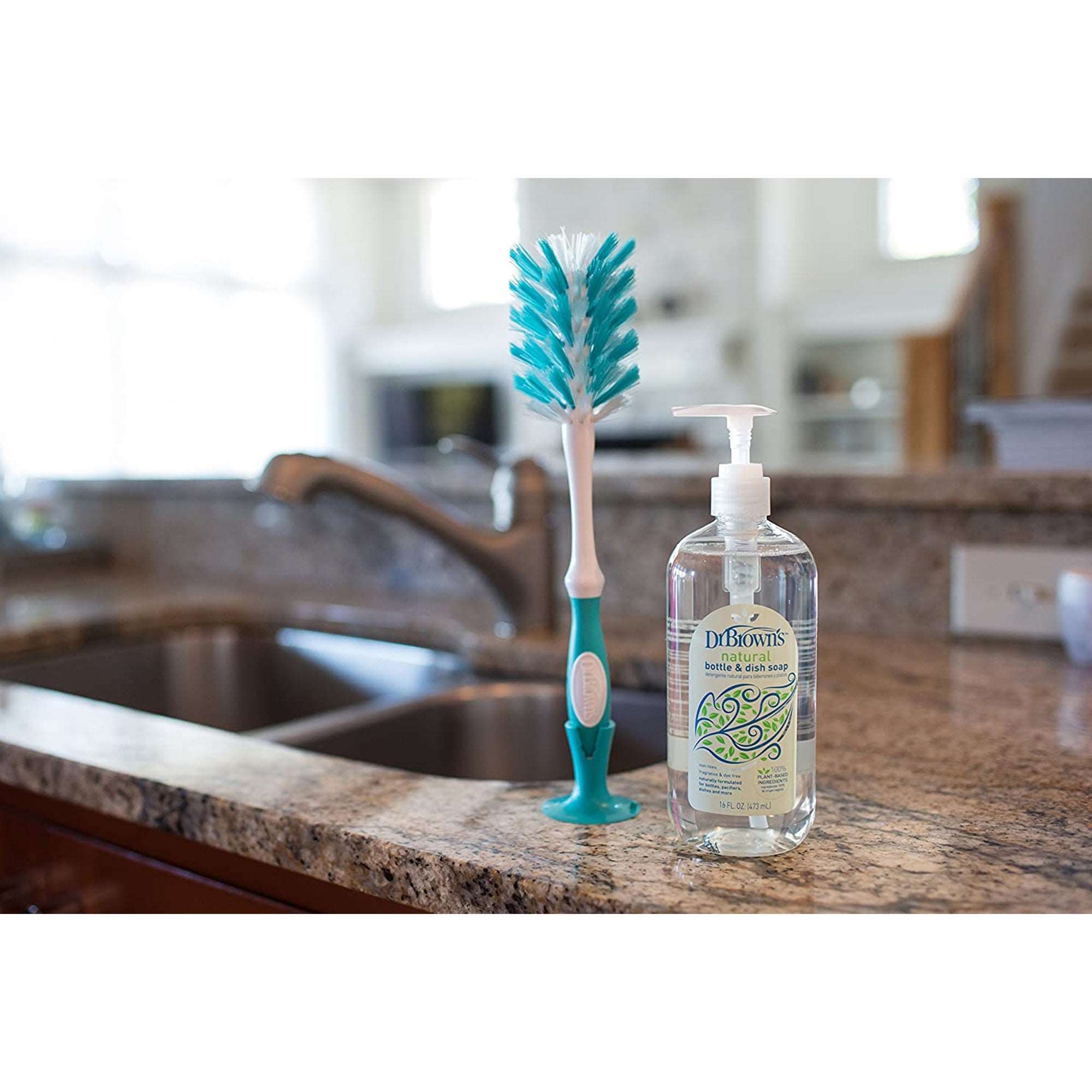 Dr. Brown Deluxe Teal Bottle Brush || Birth+ to 24months - Toys4All.in