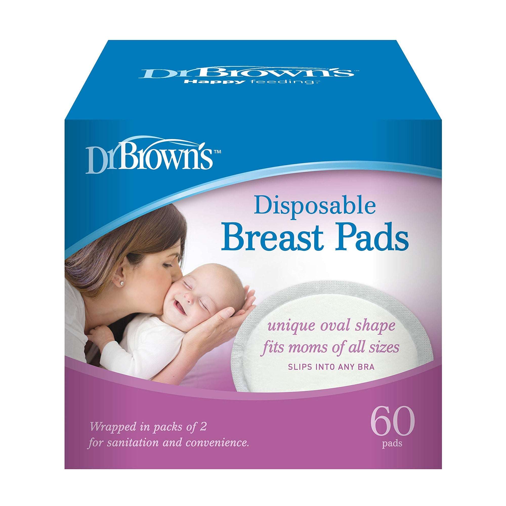 Dr. Brown Disposable Breast Pads | 60-Count - Toys4All.in