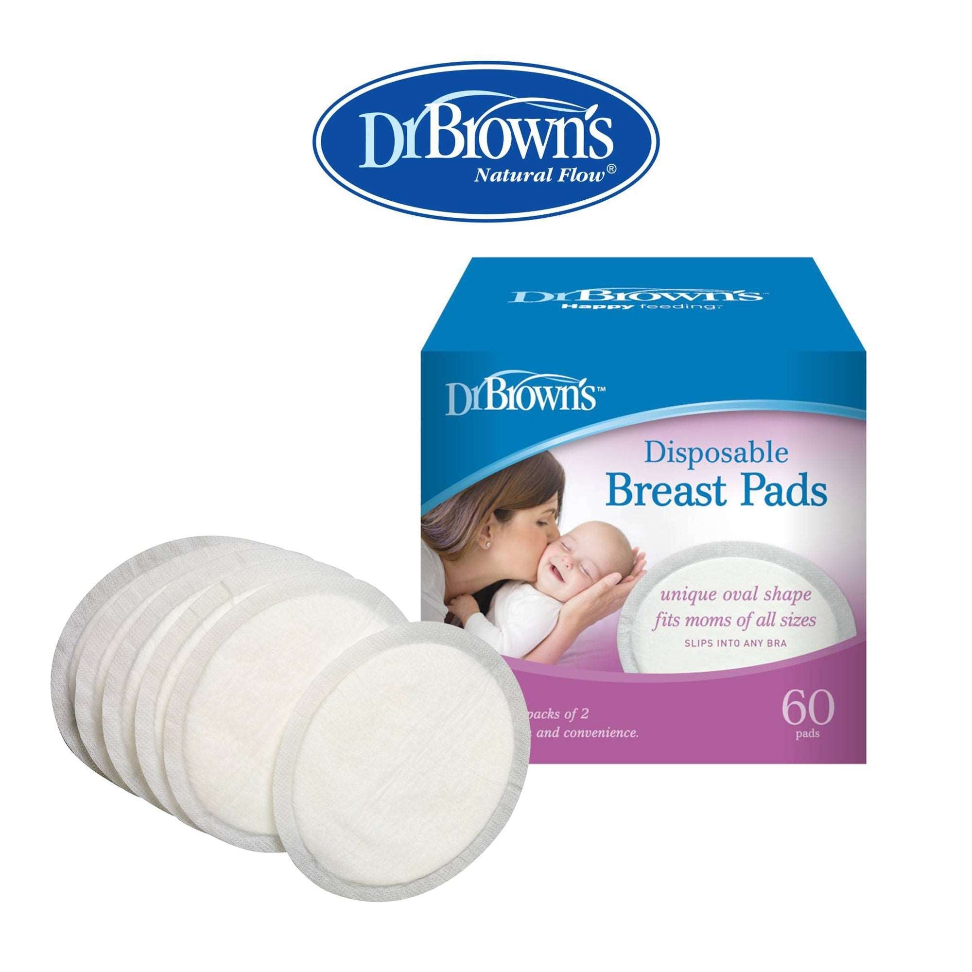 Dr. Brown's® Oval Disposable Breast Pads 60 Pack