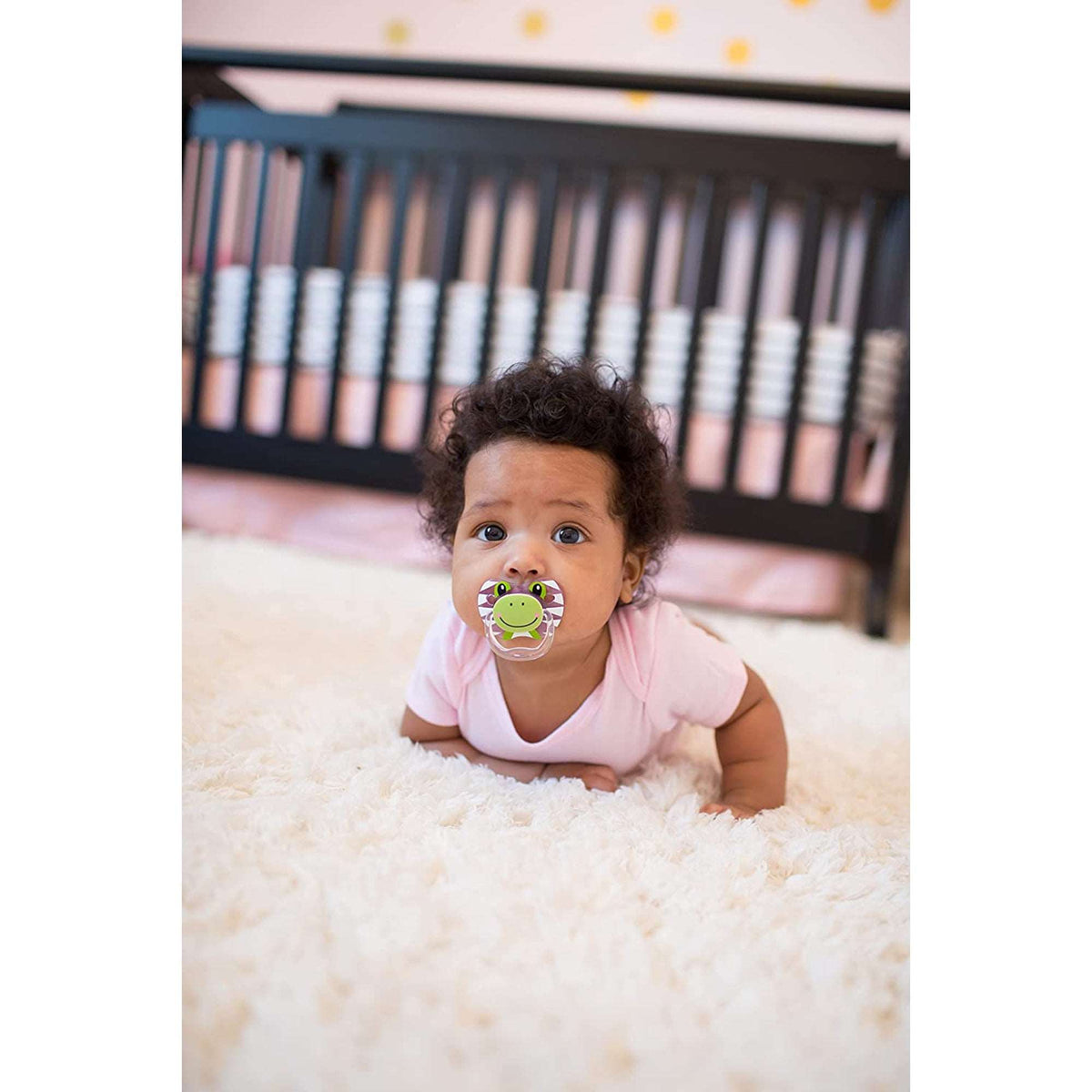 Dr. Brown Pink &amp; Gray PreVent Printed Shield Soother || Stage-1 || Pack of 2 || Birth+ to 6months - Toys4All.in