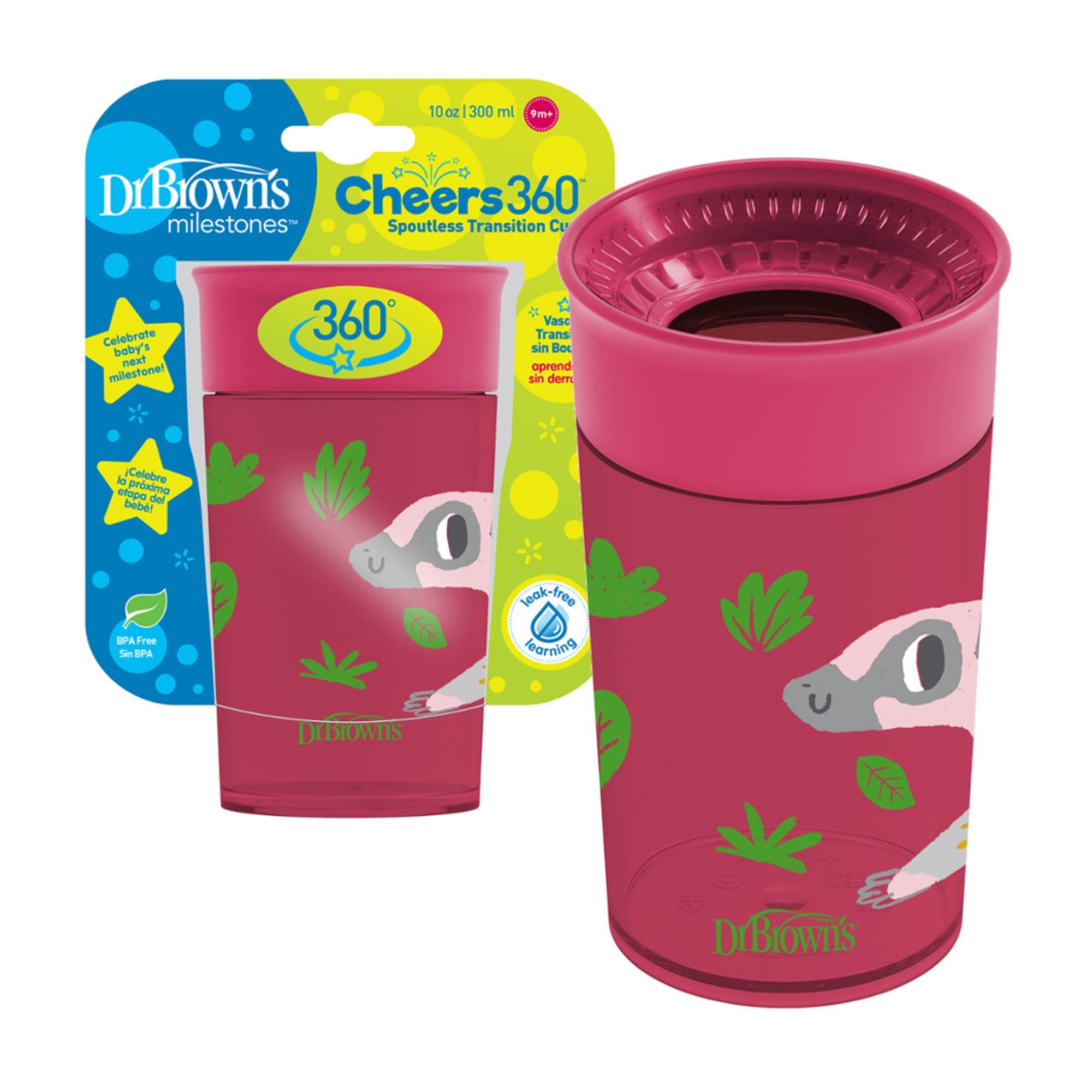 Dr. Brown Smooth Wall Cheers 360 Red Cup || 9months to 24months - Toys4All.in