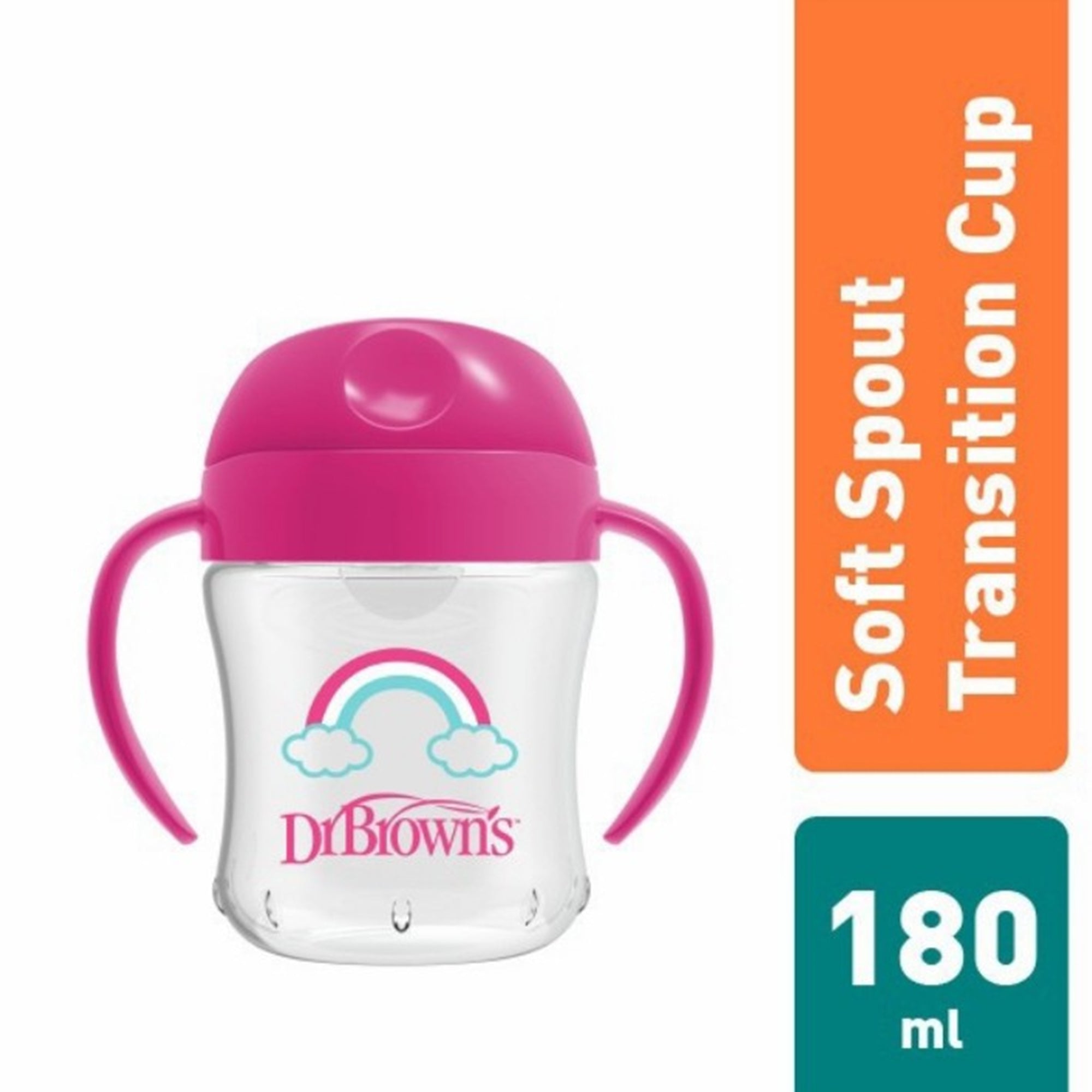 Dr. Brown Soft-Spout Transition Cup w/ Handles || Used for 6months to 24months - Toys4All.in