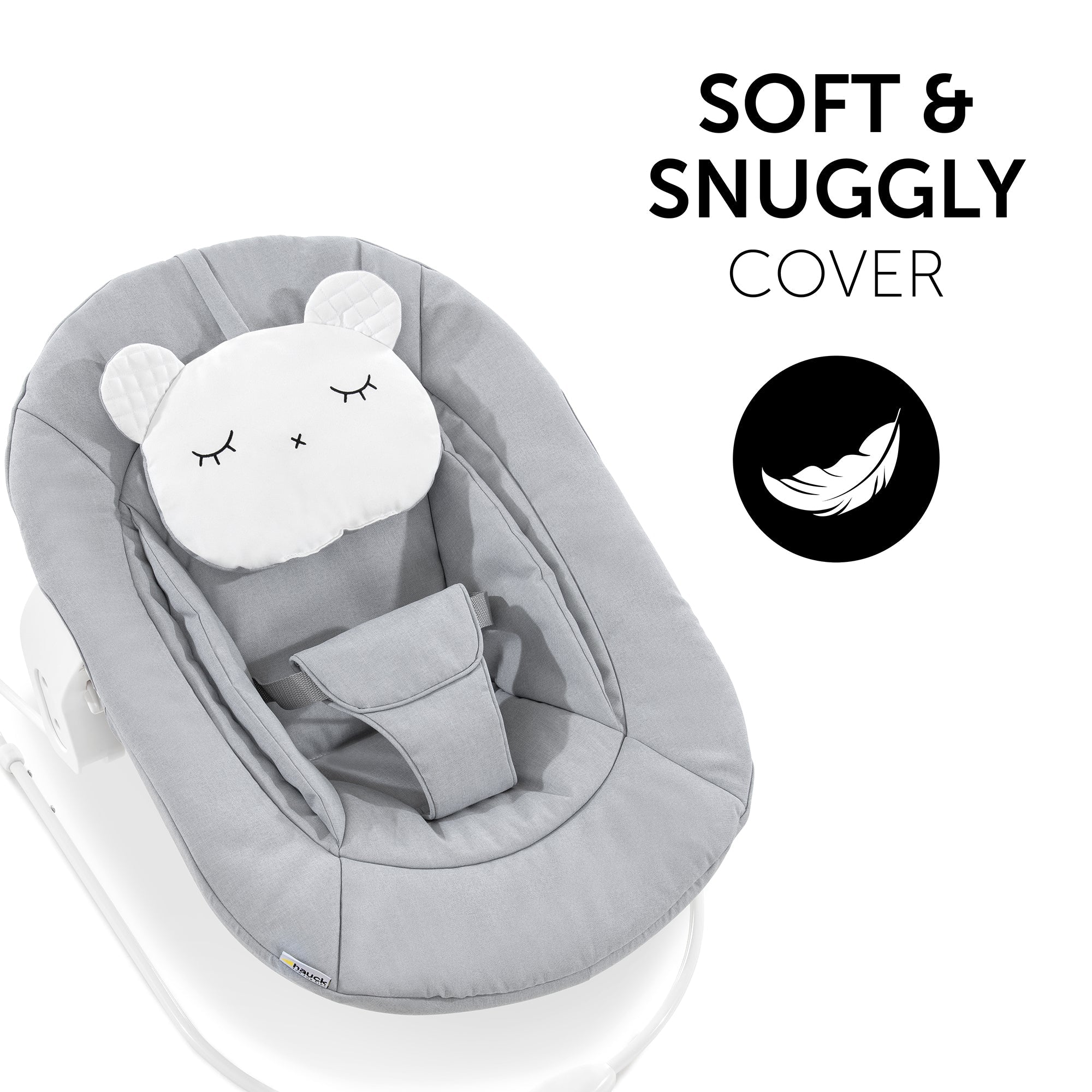 Hauck Alpha Bouncer 2in1 Rocker & Bouncer || Fashion-Light Grey || Birth+ to 9months - Toys4All.in