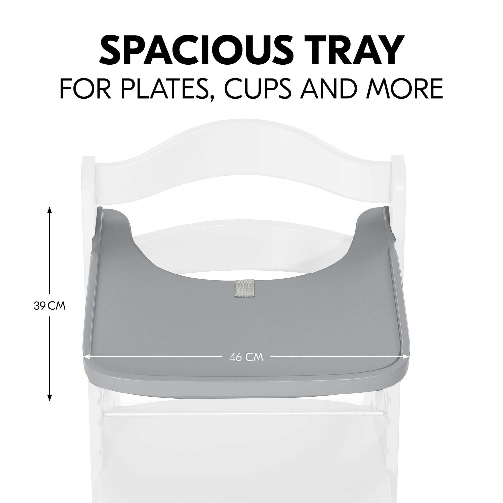 Hauck Alpha Grey Tray - Baby and Child Store