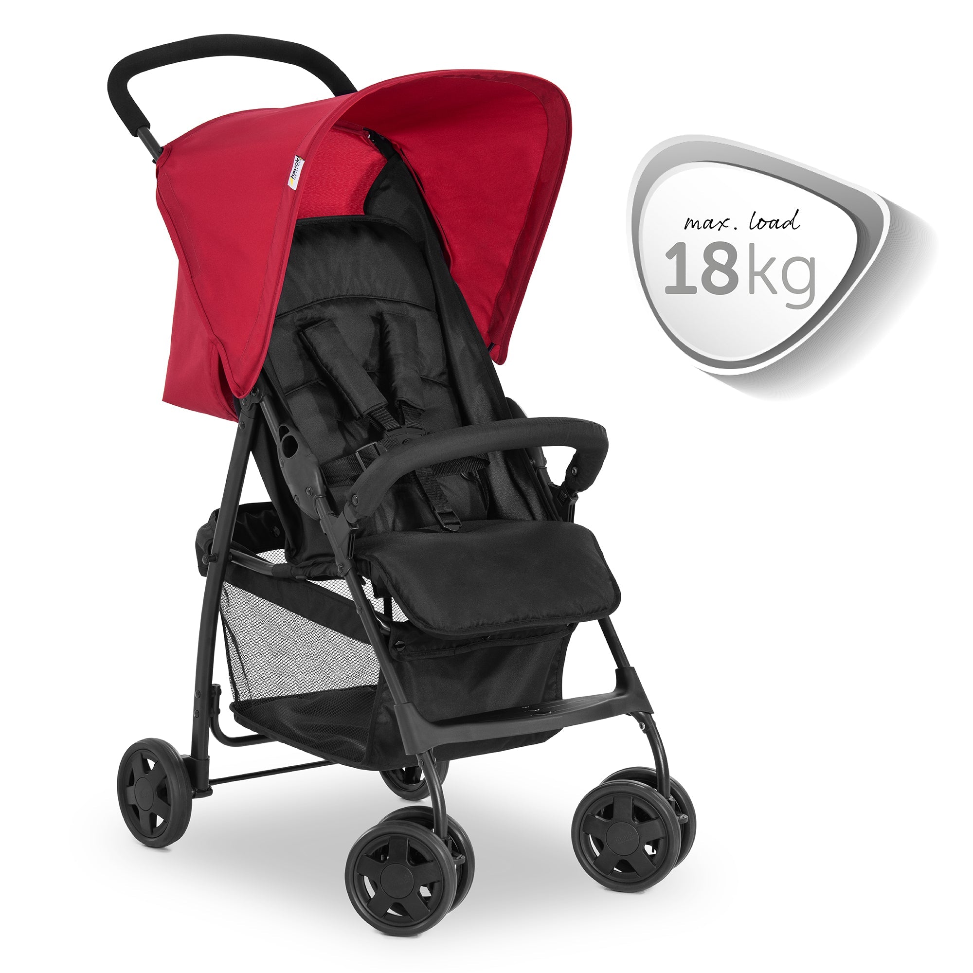 Hauck Red Color Sport Stroller || Birth+ to 36months - Toys4All.in