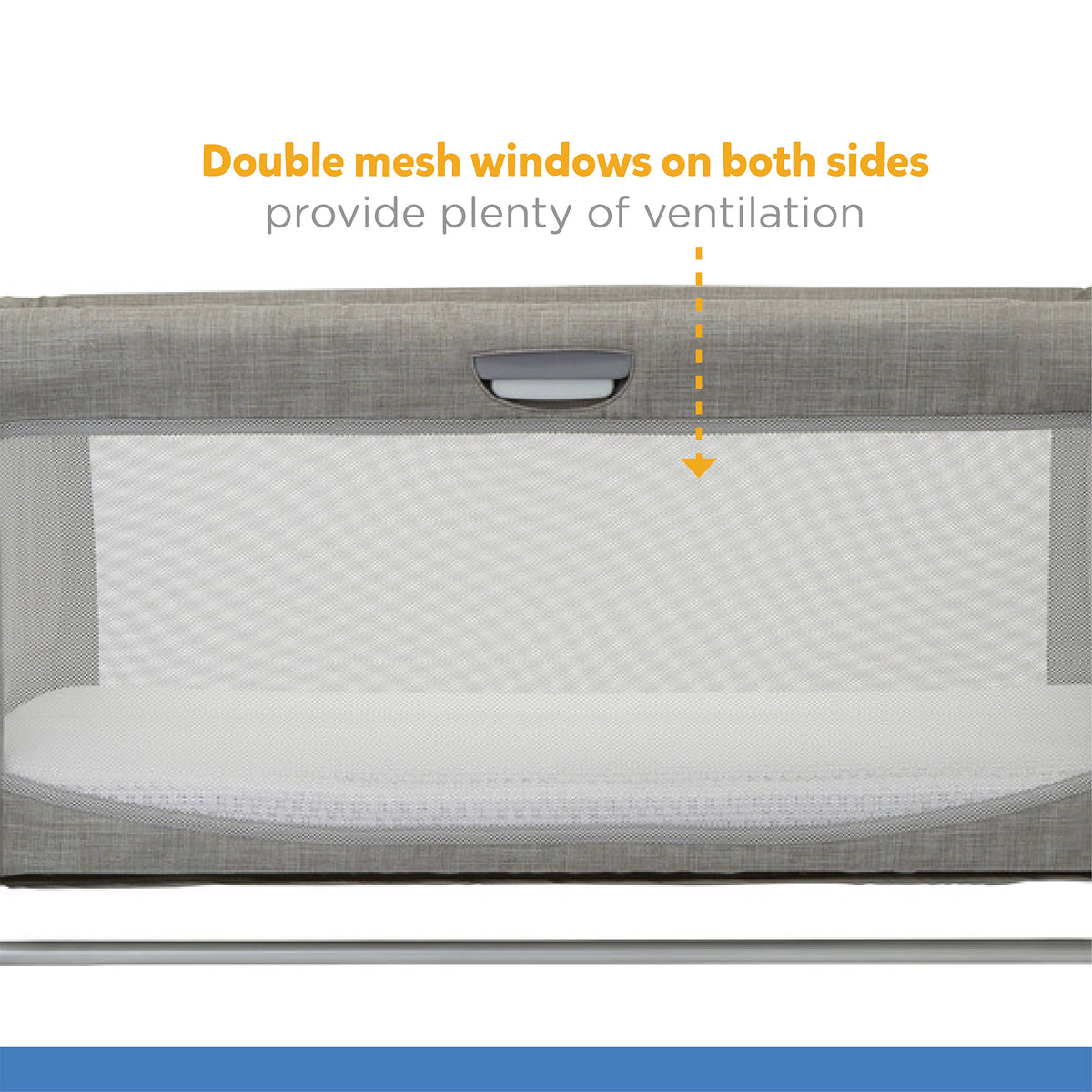 Joie Roomie Glide Bassinet || Fashion-Foggy Grey || Birth+ to 9months - Toys4All.in