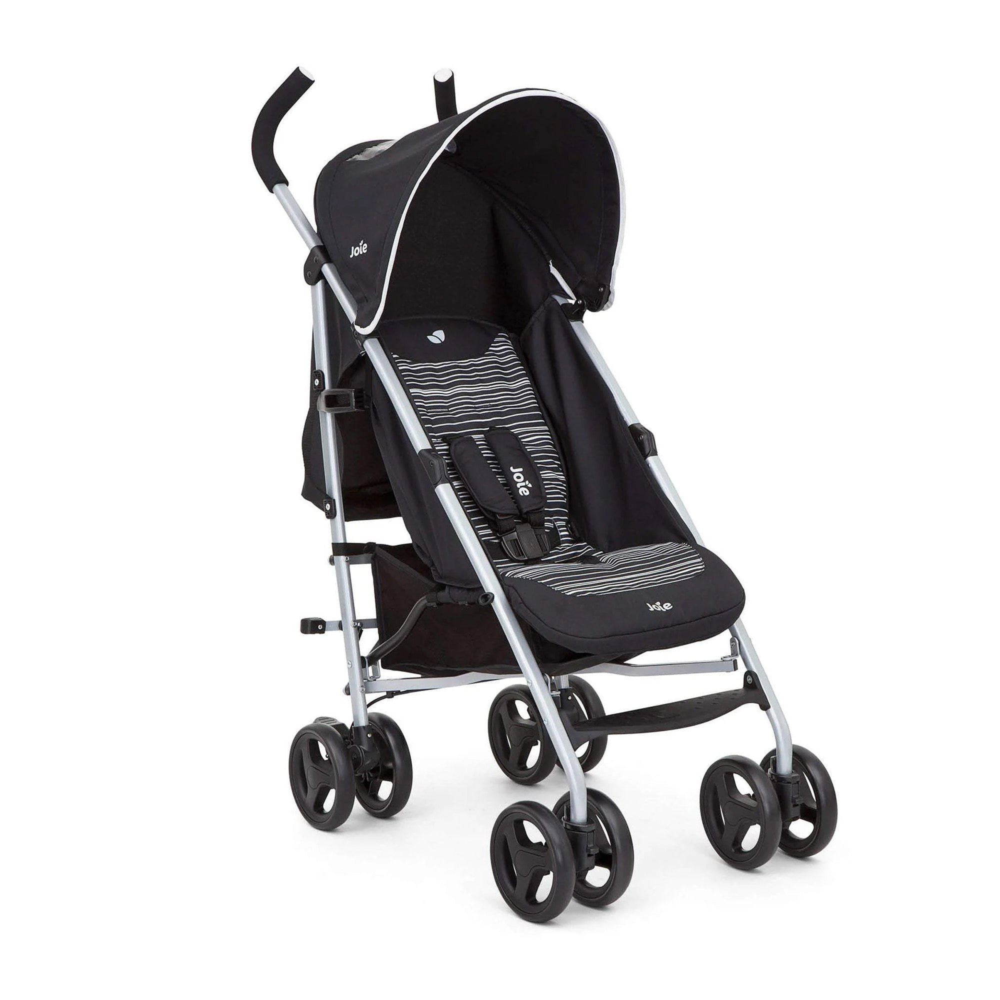 Joie Skewed Lines Caviar Rapid Stroller || Used for Birth+ to 36months || Distress Box - Toys4All.in